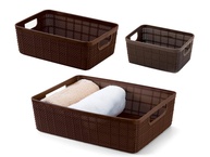 Kit 3 Cestos Organizadores Rattan Multiuso - Design Elegante e Prático - imagem 1
