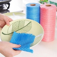 Pano Multiuso Descartável em Rolo – 50 Panos 25x30cm – Super Absorvente e Reutilizável (Azul) - imagem 5