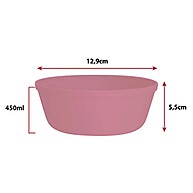 Bowl Rosé 450ml: Jogo com 4 Tigelas Multiuso - imagem 2
