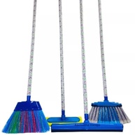 Kit Completo de Limpeza com 4 Itens: Vassoura Multiuso, Rodo Duplo, Lava Azulejo e Vassoura de Nylon com Cabo - imagem 2