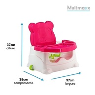 Cadeira Booster Multmaxx para Bebês - Segurança e Conforto na Alimentação (Rosa) - imagem 3