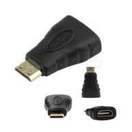 Kit 3 Adaptadores Micro HDMI Macho para HDMI Fêmea: Conecte Seu Mundo! - imagem 3