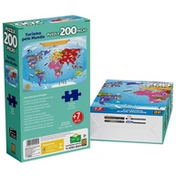 Puzzle 200 Peças: Descubra o Mundo! - imagem 2