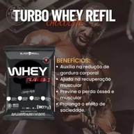 Whey Turbo Refil 907g – Blackskull: Turbine sua Massa Muscular - imagem 2