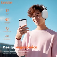 Fone Bluetooth Basike FON003: Som HiFi e 40h de Música! - imagem 2