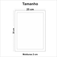Quadro Decorativo Microfone Música - Design Moderno em MDF 25x35cm - Preto - imagem 3