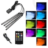Iluminação LED Interior para Carro: 48 Cores RGB, Sincronização Musical e Controle por App/Controle Remoto - imagem 2