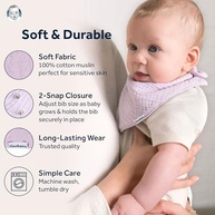Gerber unisex-baby Muslin Bandana Bibs - imagem 5