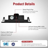 Luzes de Placa LED Nilight 6000K Branco para Ford Mustang, Edge, Taurus e Mais - Upgrade Brilhante e Durável - imagem 4
