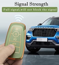 Capa Premium TPU para Chave Ford Explorer, Bronco, Ranger, Mustang e Lincoln com Chaveiro Elegante - Proteção Completa (Preto) - imagem 5