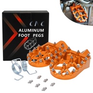 Pedaleiras Largas Billet MX JFG RACING para Kawasaki e KTM - Performance e Durabilidade Laranja - imagem 1