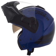 Capacete Mixs MX Captiva Robocop Azul: Segurança e Estilo com Viseira Solar Integrada - imagem 3