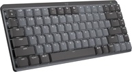 Teclado Mecânico sem fio Logitech MX Mechanical Mini com Teclas Retroiluminadas Tactile Quiet, Conexão USB ou Bluetooth Easy-Switch para até 3 dispositivos e Bateria Recarregável - imagem 1