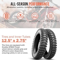 Kit Pneu e Câmara 12.5x2.75 para Razor MX350/MX400 e Scooters Elétricas - Aderência e Durabilidade Superior - imagem 4