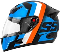 Capacete Mixs MX5 Super Speed Fosco 62 Azul/Laranja - Segurança e Estilo para Sua Aventura - imagem 1