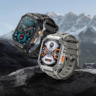 HAYLOU IRON N1 Relógio Inteligente Militar para Homens,Bateria com Duração de 100 Dias (850 mAh),Tela AMOLED HD de 2,01"，Bluetooth Telefone Chamada Smartwatch，5ATM à Prova d'água,Assistente de Voz,100+ Modo Esportivo - imagem 3