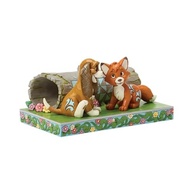 Estatueta Disney Traditions Jim Shore - Raposa e o Cão Brincando na Floresta | 10 cm | Coleção Exclusiva - imagem 3