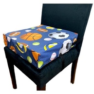 Almofada Infantil de Elevação com Design de Bolas Coloridas - Conforto e Segurança na Cadeira do Bebê - imagem 2