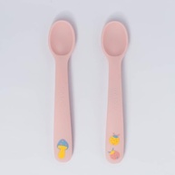 Kit com 2 Colheres de Silicone Fadinha Rosa - Segurança e Diversão na Alimentação Infantil - imagem 4