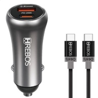 Carregador Veicular Turbo Hrebos com Cabo USB-C para iPhone 15: Potência e Segurança na Estrada - imagem 2