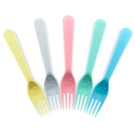 Kit Garfos Coloridos Infantil 5 Peças - Comtac Kids 4442 | Segurança e Diversão na Alimentação - imagem 4