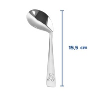 Kit Talheres Infantil 4 Peças Inox Kids Ursinho - Estimule a Independência na Hora da Refeição - imagem 3