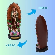 Imagem Nossa Senhora de Guadalupe em Resina Nacional - 14,5cm | Peça Sagrada e Elegante para Decoração e Oração - imagem 5
