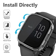 2 Capas Garmin Venu Sq: Proteção Premium com Vidro Temperado 9H e Design Moderno NAHAI - imagem 4