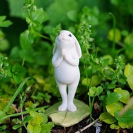 Coelhinho de Yoga Namaste em Resina - Decoração Encantadora para Jardim e Terrário - imagem 3