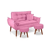 Namoradeira Opala com Puffs: Conforto e Elegância - imagem 1