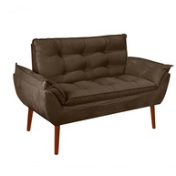 Namoradeira Opala Suede Marrom: Conforto e Elegância - imagem 1