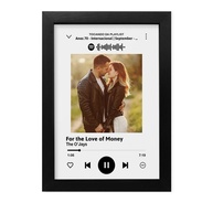 Quadro Personalizado com Foto e Música do Casal - Presente Romântico para Namorados - imagem 1