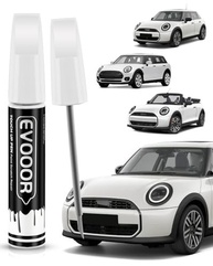 Tinta de retoque Nanug branca metálica (C6A) compatível com Bmw Mini tinta de retoque 2 em 1 para reparo de lascas e cortes com 2 microaplicadores descartáveis - imagem 2