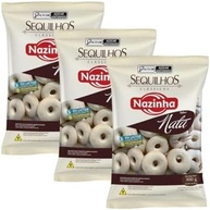 Kit 3 Pacotes de Sequilhos Sabor Nata de 300g cada - Nazinha - imagem 1
