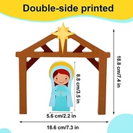 Conjunto de Presépio de Madeira Spiareal - 11 Peças para Decoração de Natal - imagem 3