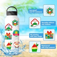 Adesivos de Natal Premium - 50 Peças | Decore Presentes, Cartões e Ambientes com Estilo - imagem 4
