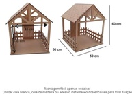 Manjedoura Casinha Presépio de Natal 60 cm - Decoração Encantadora para o Natal - imagem 3