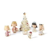 Conjunto de Estatuetas Lenox Peanuts Natal - 7 Peças em Porcelana Multicor - imagem 1