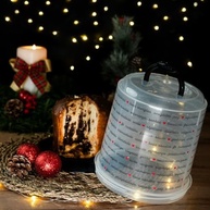 Porta Panetone e Chocotone Natalino Decorado - Plasútil PP BPA Free - imagem 4