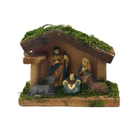 Presépio de Resina Natalino Decorativo 9x12cm - Modelo PR0123 | Decoração Rústica e Elegante para o Natal - imagem 1