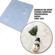 Forma Boneco de Neve: Bombons e Doces Natalinos - imagem 2