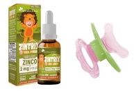 BUBA Mordedor Massageador Rosa + Zintrix Suplemento Infantil de Zinco 20ml Morango - Flora Nativa - imagem 2
