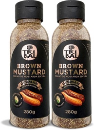 Mostarda Escura Rústica Tipo Alemã, 6 Ingredientes Naturais, Molho Nostálgico, Textura e Sabor Originais, Ideal para Carne de Porco e Batatas, Embalagem de 2 Unidades - imagem 1