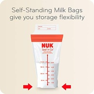 NUK Sacos de Leite Materno Simply Natural Seal n' Go - Segurança Total com Zíper Duplo - imagem 4