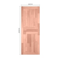 Porta de Madeira Maciça 210x60cm: Beleza Natural! - imagem 2