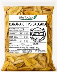 Banana Chips Salgada – Crocante e Natural (500g) - imagem 1