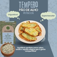 CoCook Tempero 100% Natural Pão de Alho Petiscos 75g Ideal para Churrasco, Festas Zero Glúten, Zero Lactose, Zero Conservantes, Zero Corantes, Zero Sódio - Rende até 30 porções - imagem 4