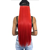 Mega Hair Tic Tac 70cm: Vermelho Vibrante e Natural! - imagem 3