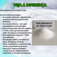 Percarbonato de Sódio Puro Natural 1kg - Limpador Multiuso Biodegradável para Roupas e Tecidos - imagem 3