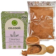 Tempero Funcional 100% Natural CoCook Chimichurri Sabor Andes 75g para Carnes, Frango e Salsinha Zero Glúten, Zero Lactose, Zero Conservantes, Zero Corantes, Zero Sódio - Rende até 30 porções - imagem 1
